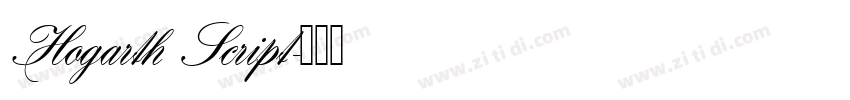 Hogarth Script字体转换